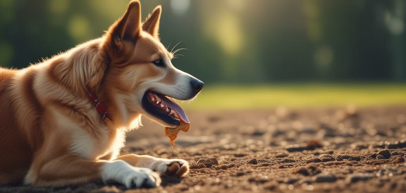 Dog enjoying a healthy treat