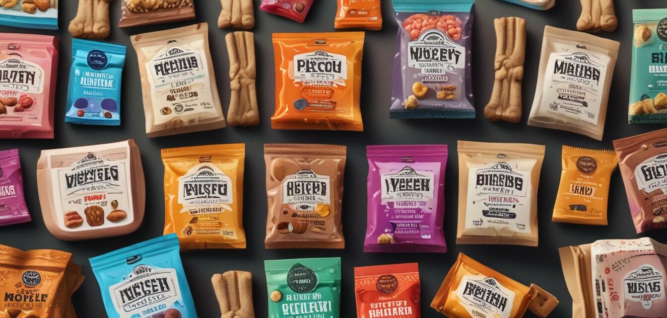 Variety of healthy dog treats